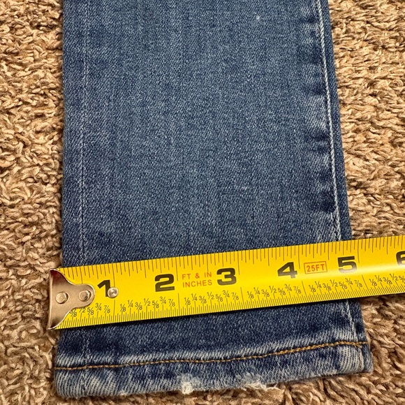 Agolde Sophie Light Blue Denim Jeans - Picture 4 of 9